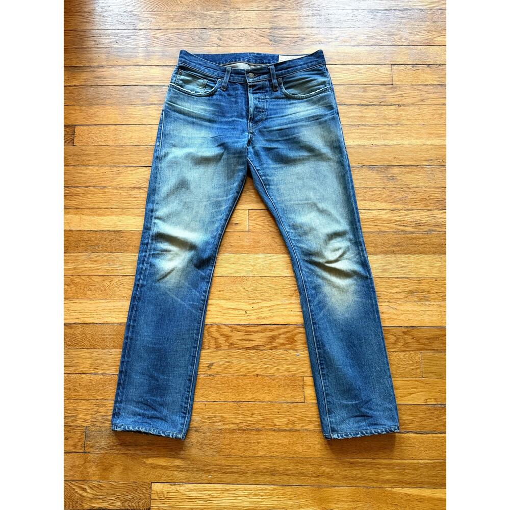 IMOGENE + WILLIE 'Barton Slim' Distressed Selvedge Jeans Mens sz 29